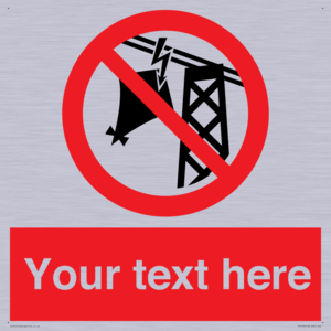 Custom prohibition do not fly kites near overhead electrical power lines